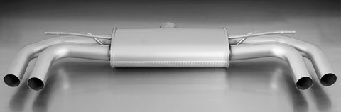 REMUS Sport Exhaust centered Axle-back-system (optional tail pipes) for AUDI A3 Sedan/Cabrio type 8V
