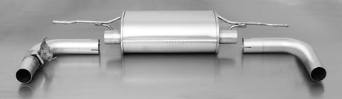 REMUS Non-Resonated Sport Exhaust Cat-back-system with 2 integrated electrical valves (optional tips) for Audi TTS Quattro