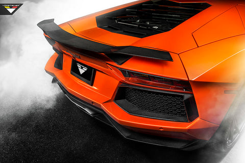 VORSTEINER V Aero Rear Diffuser Carbon Fiber PP 2x2 Glossy for LAMBORGHINI Aventador