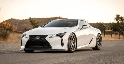 VORSTEINER V-LC Aero Front Spoiler Carbon Fiber PP 2X2 Glossy for LEXUS LC