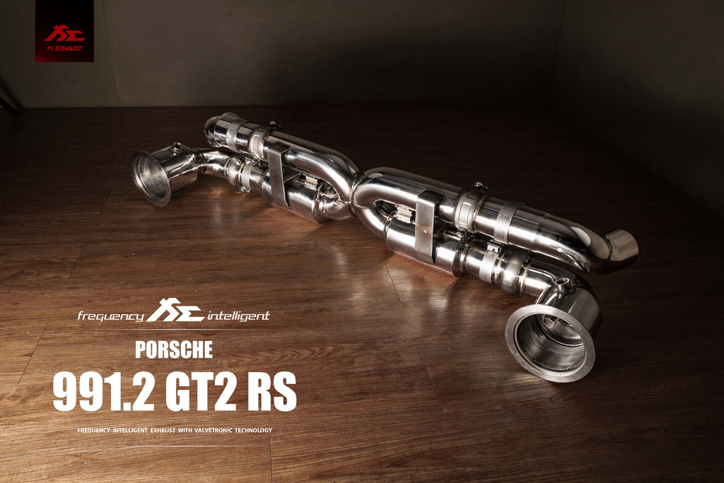 FI Exhaust Race Mid Pipe Valvetronic Muffler with Quad Tips Porsche 991