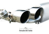 FI Exhaust Porsche 997.2 Turbo Catless Mid Pipe + Valvetronic Mufflers + Quad Tips