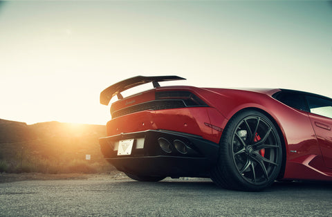 VORSTEINER Verona Edizione Aero Wing Blade w/ Aluminum Uprights Carbon Fiber PP 2x2 Glossy for LAMBORGHINI Huracan Performante