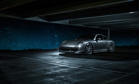 VORSTEINER V-GT Aero Front Spoiler w/ Center Splitter Carbon Fiber PP 1x1 Glossy for PORSCHE 991 Carrera