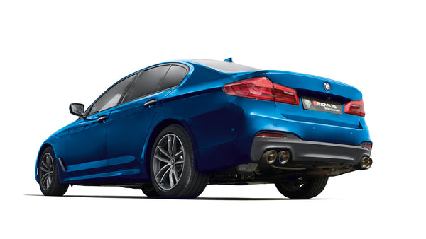 REMUS Sport Exhaust Axle-back-system with 2 integrated valves (optional tail pipes) for BMW 5 Series G30 Sedan