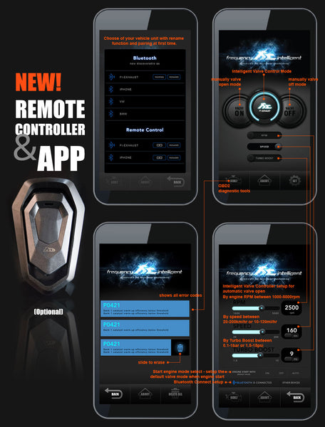 FI Exhaust - App Remote - R2017OBD + OBD-CAB-BNE