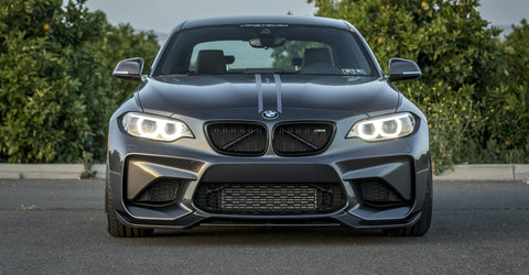 VORSTEINER VRS Aero Front Splitter Carbon Fiber PP 2x2 Glossy for BMW F87 M2