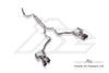 FI Exhaust Porsche 971 Panamera 3.0T Mid Muffler X Pipe + Valvetronic Mufflers + Quad Tips