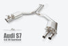 FI Exhaust Audi S7 Sportback & S6 (C7) Front Pipe + Mid X Pipe + Rear Mufflers + Quad Tips