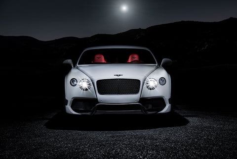 VORSTEINER BR-10RS Aero Front Bumper DVWP w/ Front Spoiler Carbon Fiber PP 2x2 Glossy for BENTLEY Continental GT Facelift
