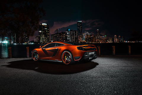 VORSTEINER OE Aero Active Wing Blade Carbon Fiber PP 2x2 Glossy for MCLAREN MP4-12C Coupe & Spyder