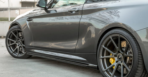VORSTEINER VRS Aero Side Skirts Carbon Fiber PP 2x2 Glossy for BMW F87 M2