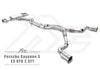 FI Exhaust Porsche 9Y0 Cayenne S 2.9TT Mid X Pipe + Valvetronic Mufflers + Quad Tips