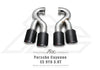 FI Exhaust Porsche 9Y0 Cayenne 3.0T Mid X Pipe + Valvetronic Mufflers + Quad Tips + OBD2 Mobile App Remote