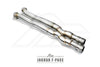 FI Exhaust Jaguar F Pace Mid Pipe + Valvetronic Mufflers + Silver Dual Tips