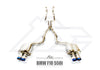 FI Exhaust BMW 550i F10/F11 Front Pipe + Mid Pipe + Valvetronic Mufflers + Quad Tips