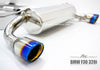 FI Exhaust BMW F30 320i/328i N26 Front Pipe + Mid Pipe + Valvetronic Muffler + Tips