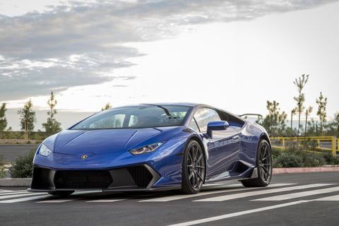 VORSTEINER Novara Edizione Aero Front Fenders w/ Integrated Vents and Splash Sheilds Carbon Fiber PP 2x2 Glossy for LAMBORGHINI Huracan Performante