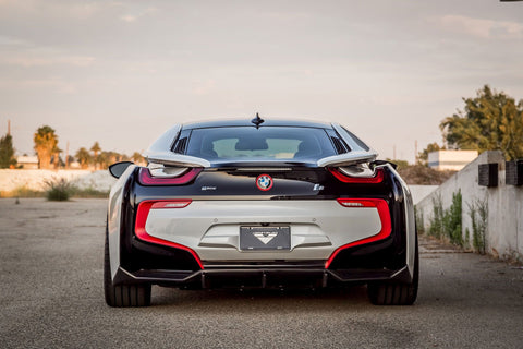 VORSTEINER VR-E Aero Rear Diffuser Carbon Fiber PP 1x1 Glossy for BMW i8