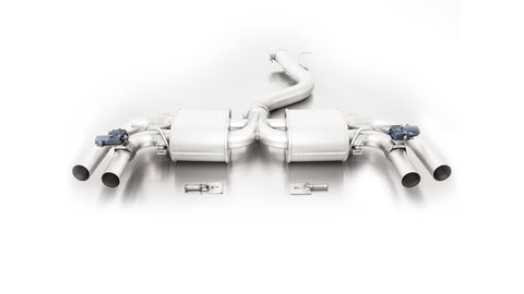 REMUS Non-Resonated Sport Exhaust Cat-back-system with 2 integrated valves (optional tail pipes) for Audi RS3 Sedan