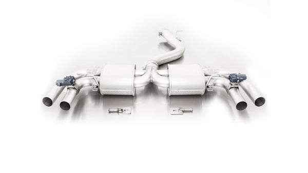 REMUS Resonated Sport Exhaust Cat-back-system with 2 integrated valves (optional tail pipes) for Audi RS3 Sedan