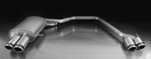 REMUS RACING Sport Exhaust Cat-back-system with 4 polished tips carbon race for BMW 5 Series F10 Sedan/F11 Touring