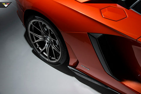 VORSTEINER V Aero Side Blades Carbon Fiber PP 2x2 Glossy for LAMBORGHINI Aventador
