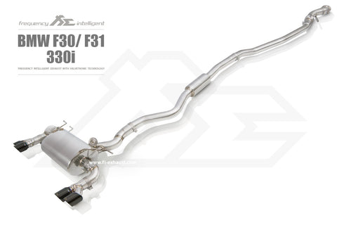 FI Exhaust BMW F30 320i/328i N20 Front Pipe + Mid Pipe + Valvetronic Muffler + Tips