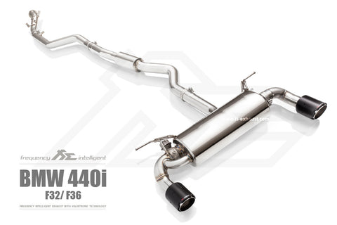 FI Exhaust BMW F32 440i B58 Front Pipe + Mid Pipe + Valvetronic Muffler + Tips