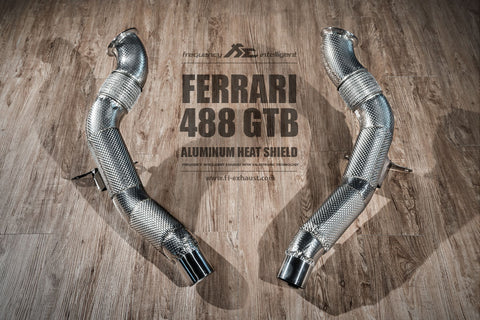 FI Exhaust Ferrari 488 GTB DownPipe Only