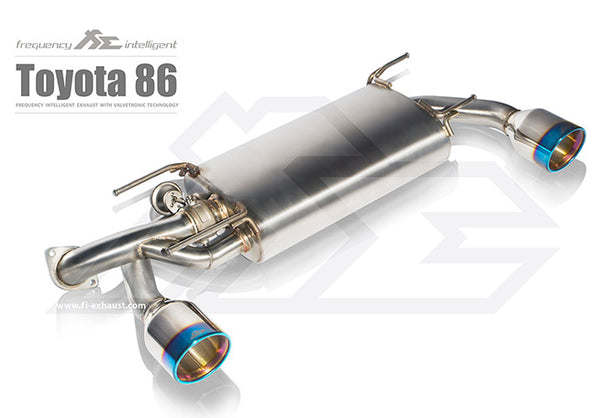 FI Exhaust Toyota FT86 / Subaru BRZ / Scion FR-S Mid Pipe + Valvetronic Mufflers + Dual Tips