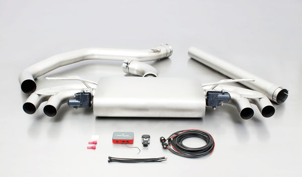 REMUS RACING Sport Exhaust Cat-back-system with 2 integrated electrical valves for VW Golf VII GTI Performance/Clubsport