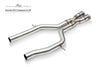 FI Exhaust Porsche 970.2 Panamera S 3.0T Mid Muffler X Pipe + Valvetronic Mufflers + Quad Tips (Longer Version)