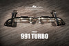 FI Exhaust Porsche 991/991.2 Turbo Catless Mid Pipe + Valvetronic Mufflers