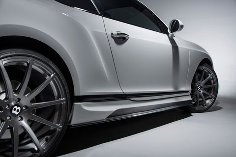 VORSTEINER BR-10RS Aero Side Skirts Carbon Fiber PP 2x2 Glossy for BENTLEY Continental GT Facelift