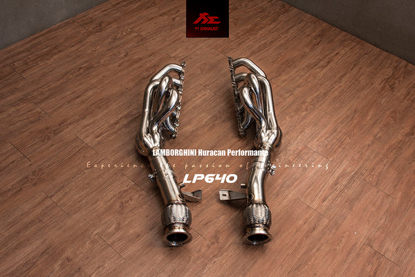 FI Exhaust Lamborghini Huracán Performante LP640-4 & Huracán LP610-4 Long Tube Catless Header