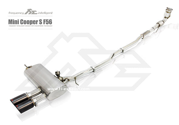FI Exhaust Mini Cooper S (F56) Front Pipe + Mid Pipe + Valvetronic Mufflers + Dual Tips