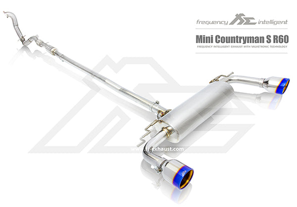 FI Exhaust Mini Countryman Cooper S (R60 R61) Front Pipe + Mid Pipe + Valvetronic Mufflers + Dual Tips