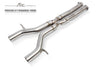 FI Exhaust Porsche 971 Panamera Turbo Mid Muffler X Pipe + Valvetronic Mufflers + Quad Tips