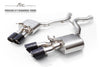 FI Exhaust Porsche 971 Panamera Turbo Mid Muffler X Pipe + Valvetronic Mufflers + Quad Tips