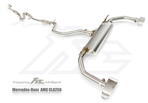 FI Exhaust Mercedes-Benz CLA260 Front Pipe + Mid Pipe + Valvetronic Mufflers + Dual Tips