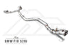 FI Exhaust BMW 520i/528i F10/F11 Front Pipe + Mid Pipe + Valvetronic Mufflers + Quad Tips