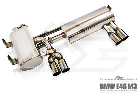 FI Exhaust BMW M3 E46 Valvetronic Mufflers + Quad Tips