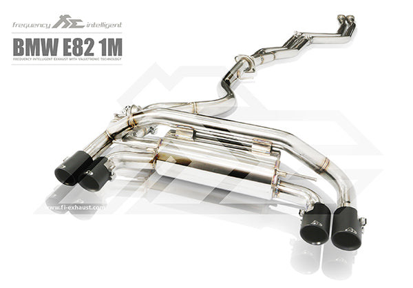 FI Exhaust BMW 1M E82 Front Pipe + Mid Pipe + Valvetronic Mufflers + Quad Tips