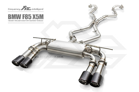 FI Exhaust BMW X6M F86/X5M F85 Front Pipe + Mid Pipe + Valvetronic Mufflers + Quad Tips