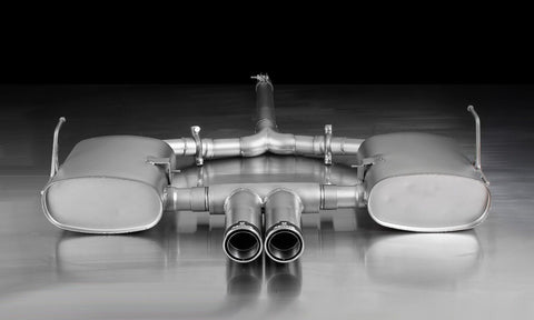 REMUS Sport Exhaust centered Cat-back-system with 2 polished street race tips for MINI Cooper S R50