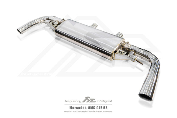 FI Exhaust Mercedes-Benz GLE63 AMG Front Pipe + Mid X Pipe + Valvetronic Mufflers