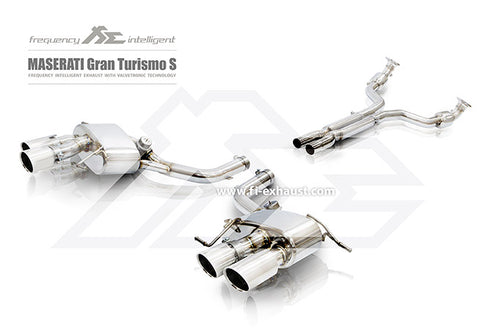 FI Exhaust Maserati Gran Turismo S Valvetronic Mufflers + Quad Tips
