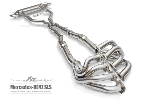 FI Exhaust Mercedes-Benz AMG SLS Mid X Pipe + Valvetronic Mufflers