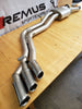 REMUS RACING Resonated Cat-back-system & sidepipe right side w/ 3 tail pipes for Ford F150 Raptor